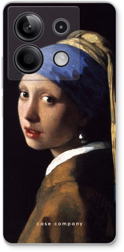 Case Company® - Hoesje geschikt voor Xiaomi Redmi Note 13 5G hoesje - The Pearl Earring - Soft Cover Telefoonhoesje - Bescherming aan alle Kanten en Schermrand