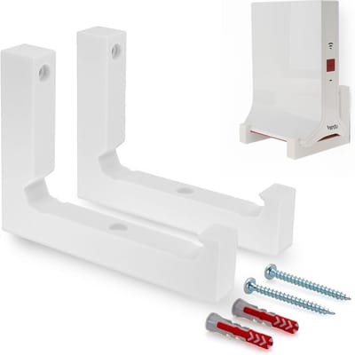 Wandhouder Repeater - Wifi Versterker Beugel - Optimale Wifi Ontvangst - Made in Germany - Tweedelige Set - Wit