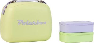 Geïsoleerde Koelbox Lunchbox 6L Groen Blauw met Containers voor Picknick en Boodschappen