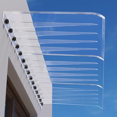 Deurluifel - Regenbescherming - Weer buiten houden - Laag geluidsniveau - 55x120cm - Transparant