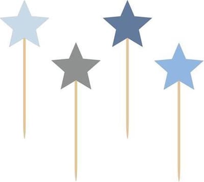 Feest prikkers sterretjes 8 stuks