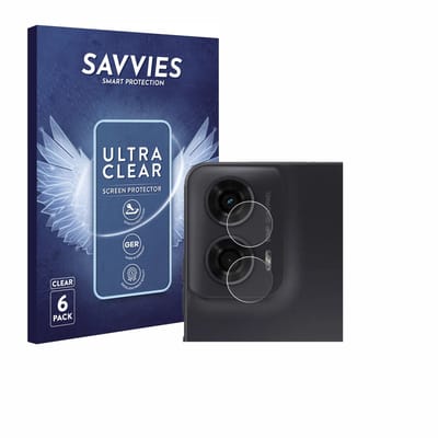Savvies - Screenprotector voor Motorola Moto G24 Power (ALLEEN Camera Lens) - Folie Beschermfolie transparant 6 Stuks