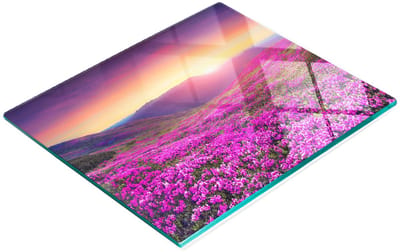 Decoratieve glazen snackplank van Pink Hills, 60x52 cm