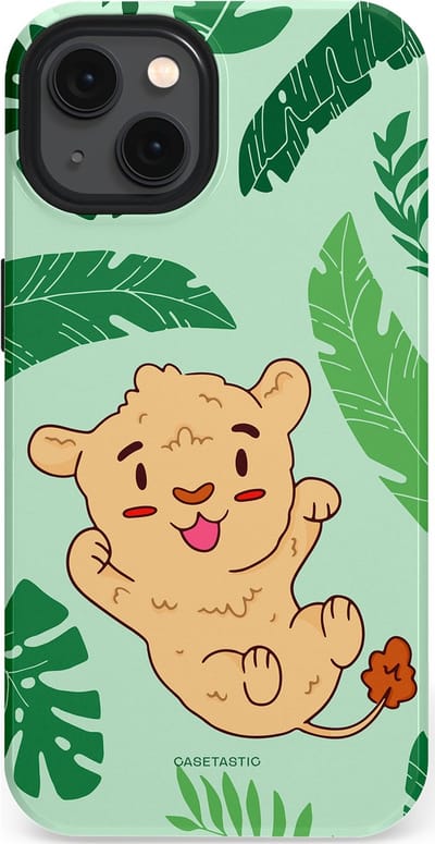 Casetastic Hoesje Geschikt voor Apple iPhone 13 Magsafe - Stijlvolle Beschermende Duo-layer Case - Leeuwenhartje