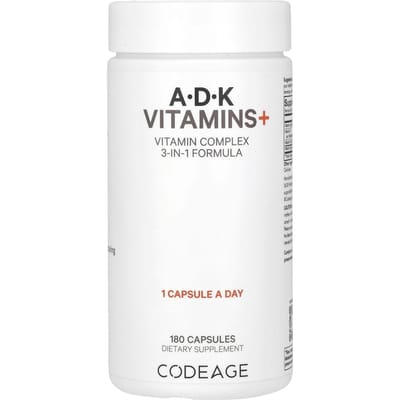 Vitamine A, D, K, 180 capsules