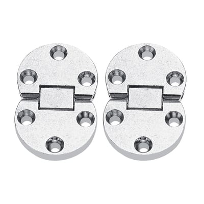 Dailygoods- Klepscharnieren 2 Stuks - Volledig Verstelbaar - Zelfdragend - Zinklegering - Ideaal voor Vouwen - Geschikt voor Deuren/Bureau - Scharnier