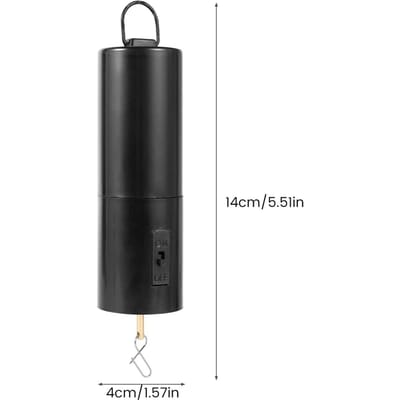 30RPM Hangende Roterende Motor Draagvermogen 6 Ponden Draaien Batterijgevoede Draaimotor Universele Windgongen Slaapkamerdecoratie gray