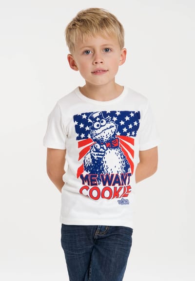 Logoshirt T-Shirt Cookie Monster - Me Want Cookie