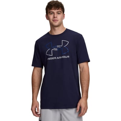 Under Armour UA GL FOUNDATION UPDATE SS Heren Sportshirt - Navy - Royal - Grijs