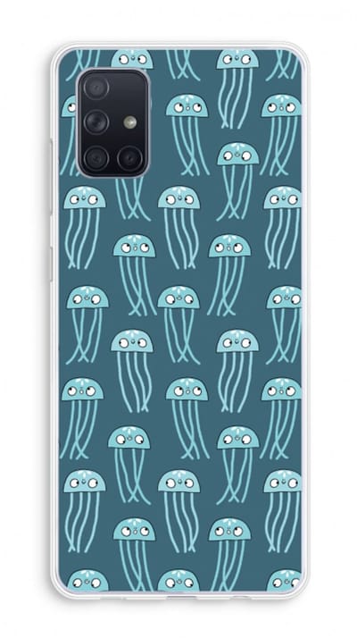 Case Company® - Hoesje geschikt voor Samsung Galaxy A71 hoesje - Kwallie - Soft Cover Telefoonhoesje - Bescherming aan alle Kanten en Schermrand