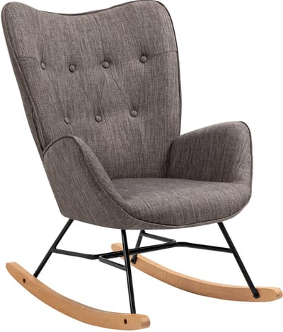 MEUBLES COSY Schommelstoel-66x84x97cm-Schommelstoelen babykamer - Relaxstoel - Fauteuil - Voedingsstoel - Met kussen -in Moderne Look-Microfiber Stof