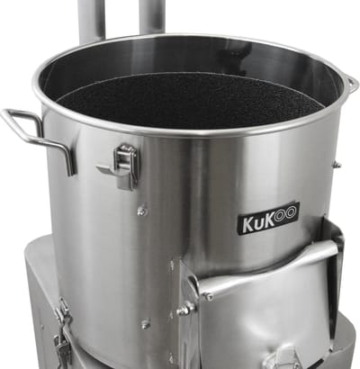 Commerciële aardappelschilmachine - rvs - 20kg - 190kg/uur