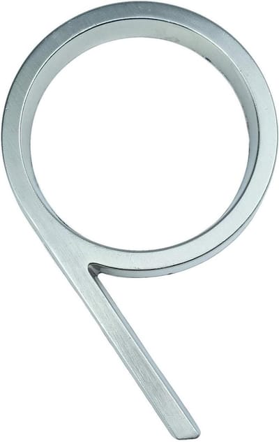 Huisnummer Teken - Adres Nummer - Voordeur Decoratie - Anti-roest Materiaal - 12cm Hoog - Zilver