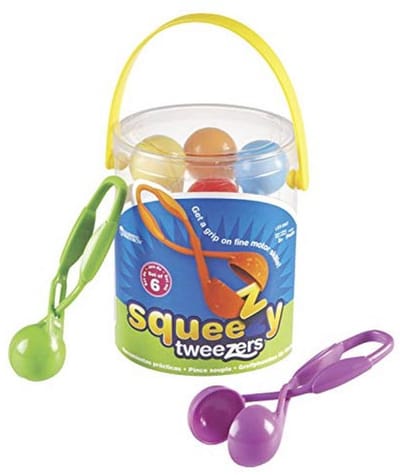 Fijne Motoriek Squeezy Pincetten Set - 6 Stuks