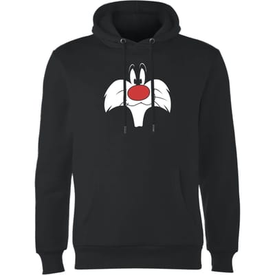 Looney Tunes Sylvester Face Hoodie - Zwart - S