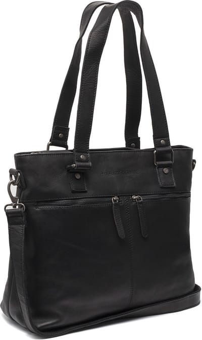 The Chesterfield Brand Valenora Waxed Pull Up Schoudertas - Zwart