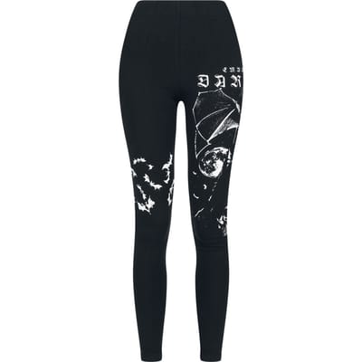 Gothicana by EMP - Gothic Legging - Legging met all-over print - S tot XXL - voor Vrouwen - zwart