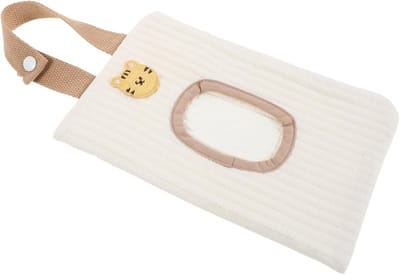 Draagbare Doekjes Pouch - Houders Vochtige Doekjes - Onderweg Hygiëne - Vochtbestendig Ophanghaak - 25 x 14.5 cm - Veelkleurig