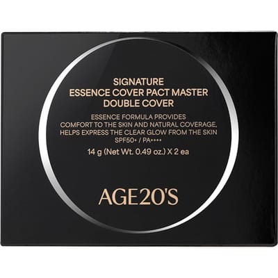 Leeftijd 20's Signature Essence Cover Pact Master Dubbele Dekking SPF50+ PA++++ 14g x 2 stuks