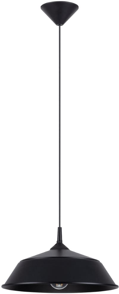 Sollux Lighting Hanglamp Frika - 74x34x34cm - E27 - zwart - staal