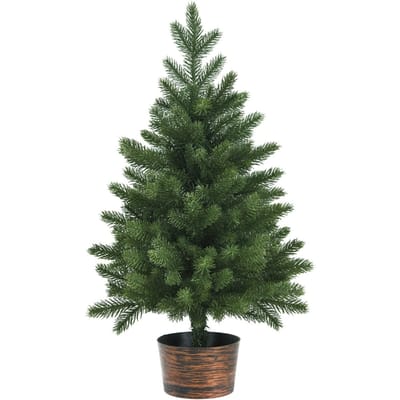 Coast Kunstkerstboom - Stabiele Potvoet - 40 x 40 x 60 cm - Groen