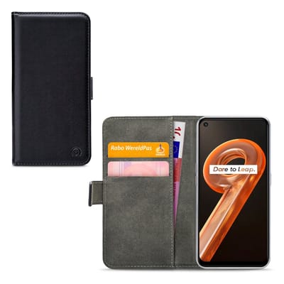Mobilize Telefoonhoesje geschikt voor Realme 9i Hoesje | Mobilize Classic Gelly Wallet Bookcase Portemonnee | Pasjeshouder voor 2 Pasjes | Telefoonhoesje voor Pinpas / OV Kaart / Rijbewijs - Zwart