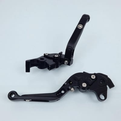 Levier frein droit Sifam pour Moto Honda 800 VFR FI 1998 à 2001 alu CNC noir / paire Neuf