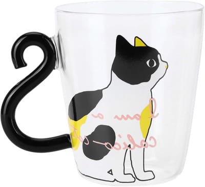 Schattige handgemaakte dierenmok voor kinderen en kattenliefhebbers - Leuke kattenmok in wit, perfect voor koffie en thee