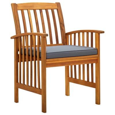 vidaXL - 3-delige - Tuinset - met - kussens - massief - acaciahout