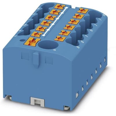 Phoenix Contact 3273484 Verdeelblok 40.6 mm Spanveer Blauw 8 stuk(s)