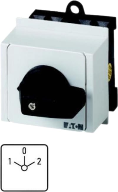 Eaton Wendeschakelaar, T0, 20 A, verdeelerinbouw, 3 bouweenheid(en), contacten: 5, 60 °, vergrendelend, met 0-stand, 1-0-2, designnummer 8401, 098166
