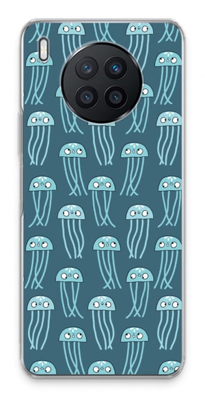 Case Company® - Hoesje geschikt voor Huawei Nova 8i hoesje - Kwallie - Soft Cover Telefoonhoesje - Bescherming aan alle Kanten en Schermrand
