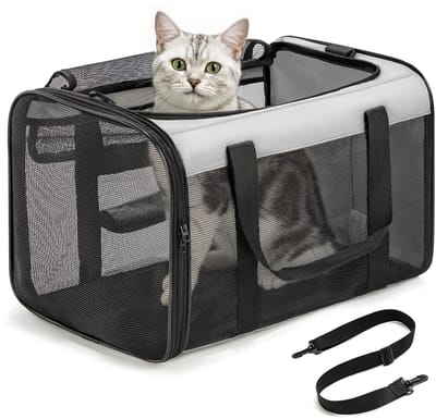 Dailygoody - Kattendrager - Zachte huisdierendragers - Luchtvaartmaatschappij goedgekeurd - Voor katten en honden - Comfortabel en ademend