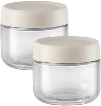 Dailygoods- Havermoutpot 280 ml - Inmaakpot met schroefdeksel - Luchtdicht - Glazen pot - Herbruikbaar - Perfect voor salades en yoghurt