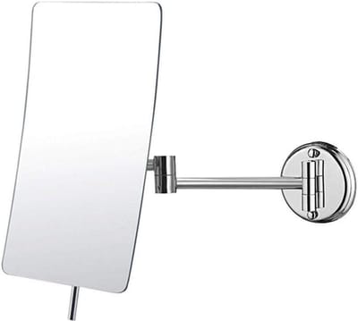 Wandspiegel - Scheerspiegel Vergroting - Make-up aanbrengen - 360 graden draaibaar - 20 cm arm - Chroom