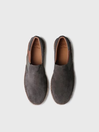 Suède espadrilles voor heren met elastiek | MARCEL