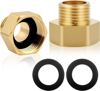 3/4" Vrouwelijke naar 1/2" Mannelijke BSP Draad Messing Hex Socket Reductiekoppeling voor Gas, Water en Pijpaansluitingen