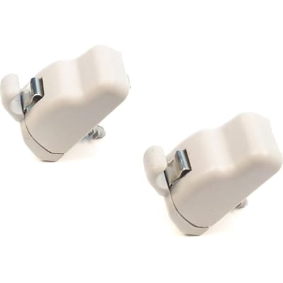 ECF5070 Lot de 2 Clips Porte-Visière Attache Crochet Gris Clair 735633192 pour Fiat Tipo 356 Egea 2015-En