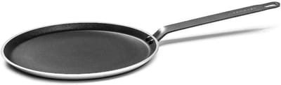 Pannenkoekenpan - Crêpepan Fornuis - Lekkere Pannenkoeken Bakken - Krasbestendige Coating - 30 cm Diameter - Zwart