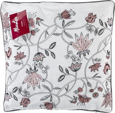 Miss Lucy - Aster - Kussenhoes – Kussensloop – Sierkussen – Sierkussenhoes – 41 x 41 cm - Wit