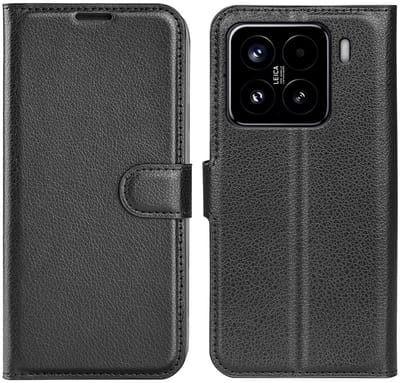Coverup Hoesje - Geschikt voor Xiaomi 15 Hoesje - Coverup Book Case - Zwart