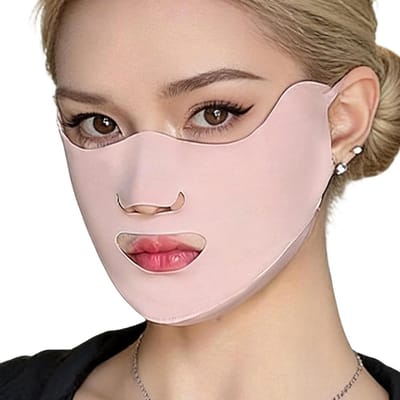 Gezichtsmasker UV-bescherming - Zonnebescherming - Buitenactiviteiten - Ademend Materiaal - UPF50+ - Zwart