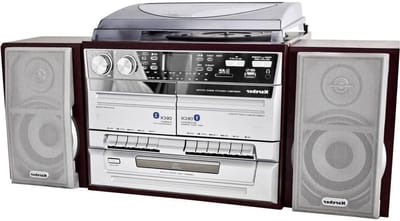 Muziekinstallatie Compleet - Stereo Systeem - Muziek Luisteren - 3-voudige CD Wisselaar - 61 x 29 x 28.6 cm - Zwart