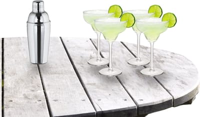 Royal Leerdam - Cocktailshaker 500 ML met 4x Margarita cocktailglazen 300 ml