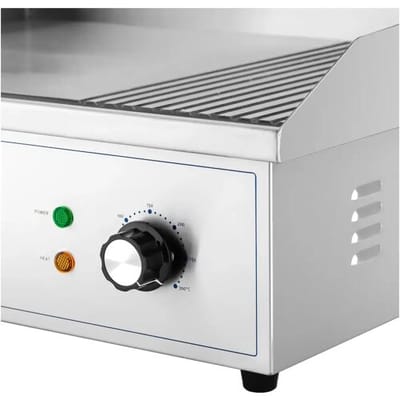 Royal Catering Elektrische grillplaat - 548 x 350 mm - Ribber + Flat - 3.000 W 10012023