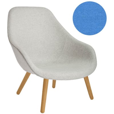 HAY - About A Lounge Chair High AAL 92 - lak op waterbasis - Remix 743 - blauw