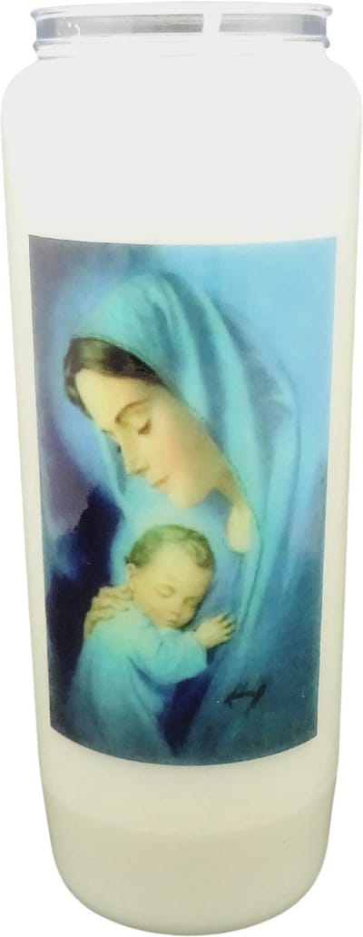 Noveenkaars Heilige Vrouw 002 - 9 dagen brander (5 stuks)