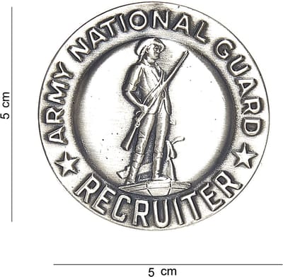 Embleem metaal Army national guard