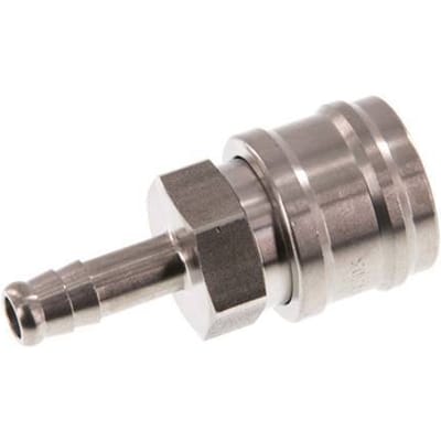 RVS DN 7.2 (Euro) Luchtkoppeling Snelkoppeling 8 mm Slangpilaar