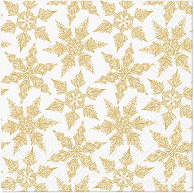 Lunch servetten Gold Winter - PAW Decor - 33x33 cm